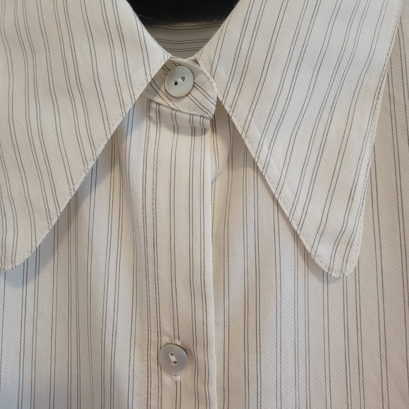 New) VINCE Antique Stripe Button DownStyle # V757712563 Size M - Picture 9 of 16